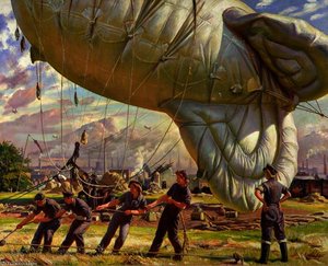 A Balloon Site, Coventry — Dame Laura Knight