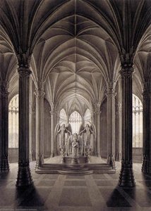 Study For A Monument To Queen Louise — Karl Friedrich Schinkel, Romantic Neo-classical