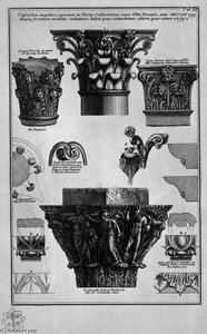 Various Capitelli — Giovanni Battista Piranesi