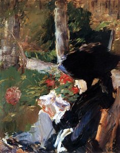 Manet's Mother In The Garden At Bellevue — Édouard Manet, Impressionism
