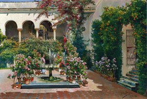 A Courtyard In Seville