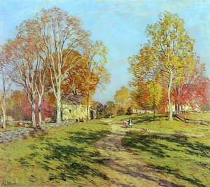 Morning Shadows — Willard Leroy Metcalf, American Impressionism