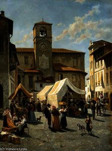 Marketday In Desanzano — Jacques François Carabain