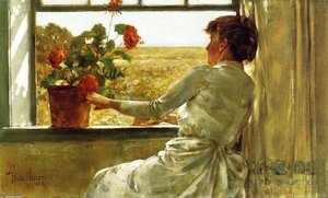 Summer Evening — Frederick Childe Hassam, Impressionism