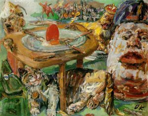 The Red Egg — Oskar Kokoschka