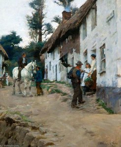 Evening,worker's Return — Elizabeth Adela Stanhope Forbes