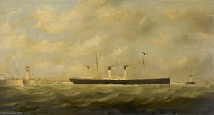 The Paddle Steamer 'bordeaux' — George Mears, Impressionism