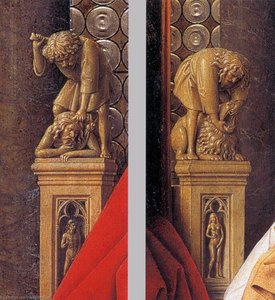 The Madonna With Canon Van Der Paele (details) (12) — Jan Van Eyck, Early Netherlandish Painting