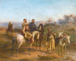 Cavaliers Dans Le Desert — Paul Philippoteaux, Orientalism