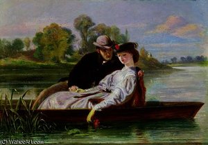 Lovers In A Punt — John Bagnold Burgess