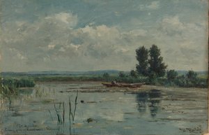 Lake near Loosdrecht, Willem Roelofs (I), 1887