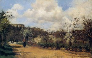 Springtime In Louveciennes — Camille Pissarro