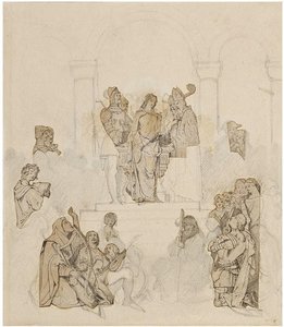 Sketch For Chivalry — Daniel Maclise