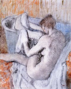 The Toilette After The Bath — Edgar Degas