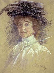 Self-portrait With Hat And Veil — Alice Pike Barney