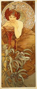 The Emerald — Alphonse Mucha, Art Nouveau
