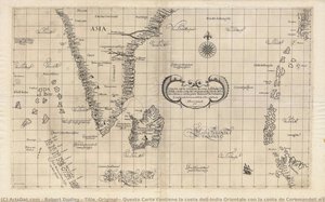 Title (Original): Questa Carta contiene la costa dell’India Orientale con la costa de Coromandell e l