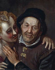 Couple embracing
