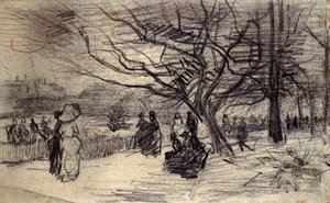 Figures In A Park — Vincent Willem Van Gogh