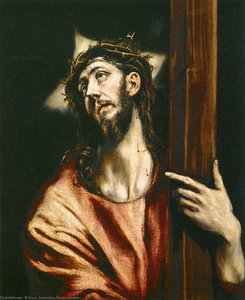 Christ Holding The Cross — El Greco, Mannerism