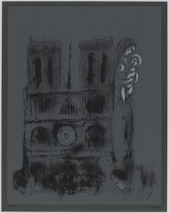 Notre-dame In Gray — Marc Chagall