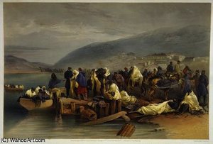 The Embarkation Of The Sick At Balaklava — William Simpson