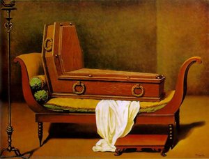 Perspective I, David's Madame Recamier — René Magritte, Surrealist Movement