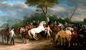 Melton Mowbray Horse Fair — Sr John E Ferneley