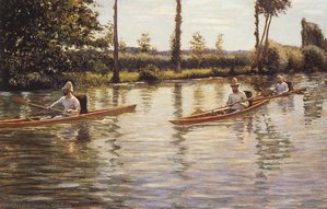 Perissoires Sur L'yerres Aka Boating On The Yerres — Gustave Caillebotte