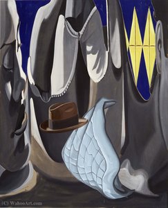 Blue Quilt — David Salle