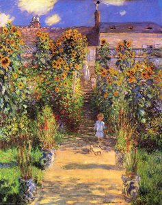 The Artist's Garden At Vetheuil — Claude Monet, Impressionism
