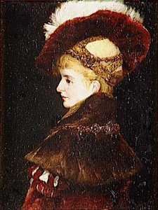 Portrait De Femme En Costume D'apparat — Hans Makart