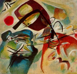 Table With Black Bow — Wassily Wassilyevich Kandinsky, Expressionism