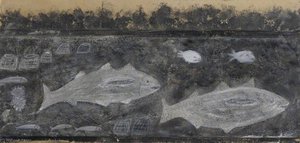 Fishes And Lobster Pots — Alfred Wallis