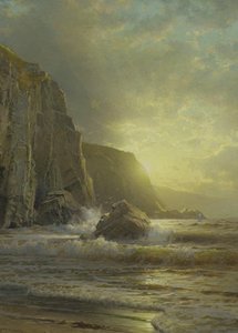 The Beach At Tenby; Wales — William Trost Richards