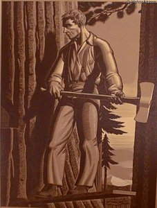 The Faller — Rockwell Kent