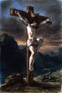 Christ On The Cross — Eugène Delacroix