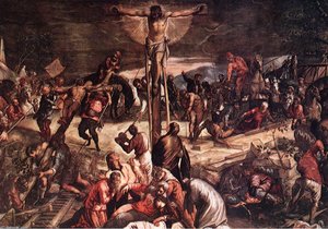 Crucifixion (detail) — Jacopo Tintoretto, Baroque Drama Light