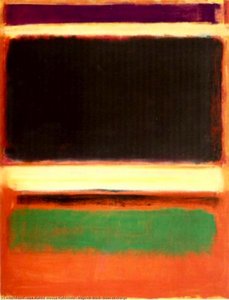 Magenta, Black, Green On Orange — Mark Rothko