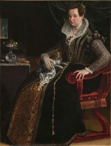Portrait Of Costanza Alidosi — Lavinia Fontana, Mannerist Painting