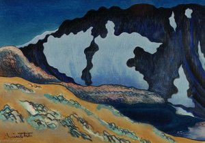 Silence, Last Twilight On An Unknown Lake, Johnson Peak — Chiura Obata