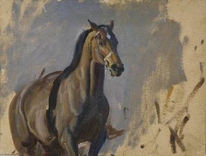Study Of A Bay Hunter — Sir Alfred James Munnings