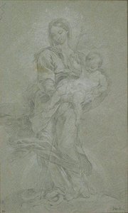 Madonna With Child Beating The Snake — Charles-andré Van Loo
