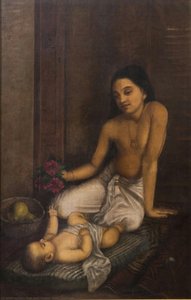 Baby & Princess — Raja Ravi Varma