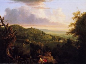 View Of Monte Video Seat Of Daniel Wadsworth — Thomas Cole