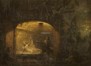 David Garrick As Romeo At Juliet's Tomb — Benjamin Wilson