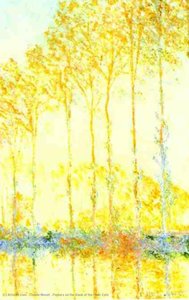 Poplars On The Bank Of The River Epte — Claude Monet