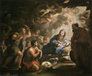 Adoration Of The Shepherds — Luca Giordano, Baroque