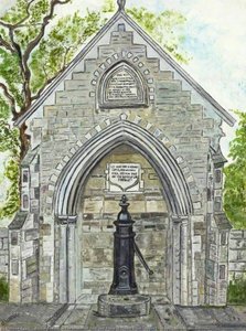 The Memorial Arch And Pump In Frome Road, Upper Studley, Trowbridge, Wiltshire — Bessie Rodway