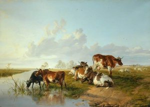 In The Kentish Meadows — Thomas Sidney Cooper